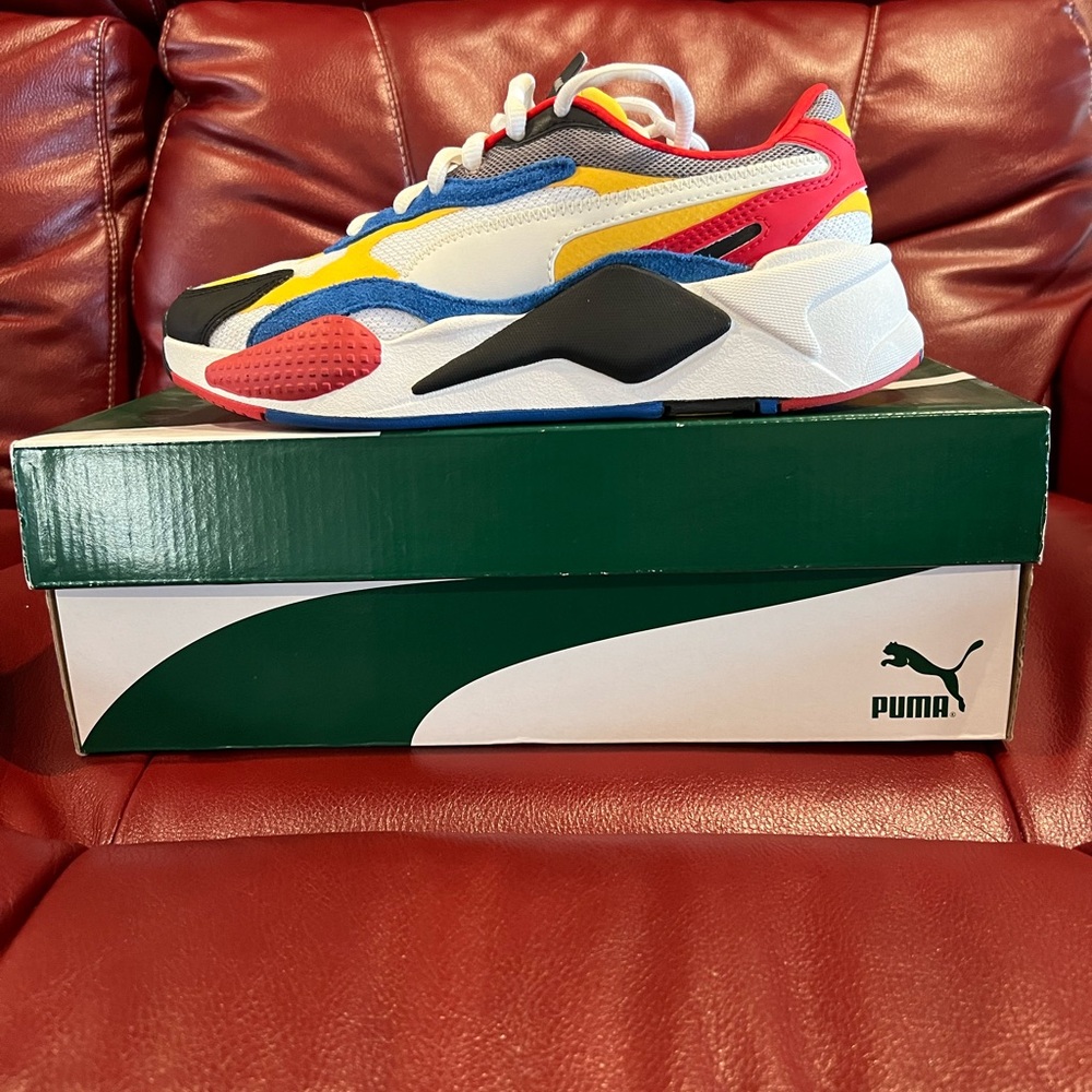 PUMA Kids Colorful Sneakers - Red, Blue, Yellow, Black